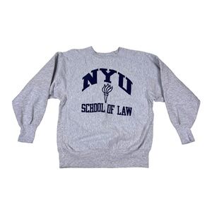 Vintage 90s Champion NYU New York University Reverse Weave Sweatshirt